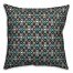 Tiny Paisley Pattern in Blue Pillow Cover