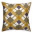 Yellow Argyle Pillow