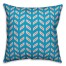 Tire Track Pattern in Blue Pillow