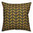 Tire Track Pattern in Yellow Pillow