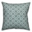 Heart Pattern in Blue Pillow Cover