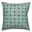 Whimsical Folk Pattern in Blue Pillow