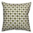Green Flower Pattern Pillow
