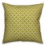 Whimsical Diamond Pattern in Green Pillow