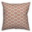 Floral Argyle in Blue and Red Pillow