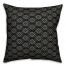 Floral Argyle in Brown and Black Pillow