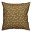 Yellow Snowflakes Pattern Pillow