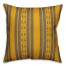 Yellow Folk Stripes Pillow