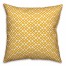 Yellow Lattice Pattern Pillow