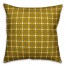 Yellow Check Plaid Pillow Cover