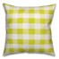 Green Buffalo Check Plaid Pillow