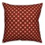 Red Floral Squares Pillow