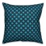 Blue Floral Squares Pillow