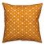 Orange Floral Pattern Pillow
