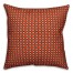 Folk Geometric Pattern in Red Pillow