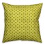 Folk Geometric Pattern in Green Pillow