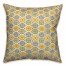 Square Flowers in Yellow Pillow
