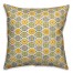Square Flowers in Yellow Indoor / Outdoor Pillow
