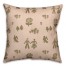 Folk Forest Motif in Pink Pillow