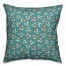 Songbird Pattern in Blue Pillow
