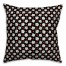 Abstract Snowflake Pattern in Black Pillow Cover