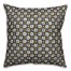 Abstract Snowflake Pattern in Gray Pillow Cover
