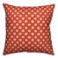 Abstract Snowflake Pattern in Red Pillow Cover