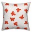 Butterfly Pattern in Red Pillow