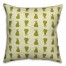 Pear Pattern in Green Pillow Cover