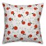 Whimsical Cherry Pattern in Red Pillow Cover