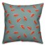 Palm Pattern in Red and Blue Pillow