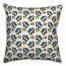 Acorns and Leaves Pattern in Blue Pillow Cover