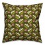 Acorns and Leaves Pattern in Green Pillow Cover