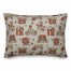 Kids Whimsical Folk Pattern in Red 14x20 Spun Poly Pillow
