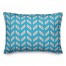 Tire Track Pattern in Blue 14x20 Spun Poly Pillow