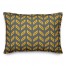 Tire Track Pattern in Yellow 14x20 Spun Poly Pillow