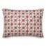 Folk Floral Pattern in Red and Purple 14x20 Spun Poly Pillow