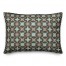 Folk Floral Pattern in Blue and Brown 14x20 Spun Poly Pillow