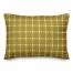 Yellow Check Plaid 14x20 Spun Poly Pillow
