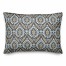 Ikat in Brown and Blue 14x20 Spun Poly Pillow
