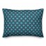 Blue Floral Squares 14x20 Spun Poly Pillow