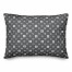 Gray Floral Pattern 14x20 Spun Poly Pillow