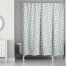 Paisley Pattern in Blue 71x74 Shower Curtain