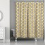 Boho Polka Dots in Yellow 71x74 Shower Curtain