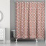 Boho Polka Dots in Red 71x74 Shower Curtain