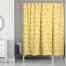 Yellow Rooster Pattern 71x74 Shower Curtain