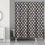 Abstract Snowflake Pattern in Black 71x74 Shower Curtain