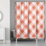 Red Plaid 71x74 Shower Curtain