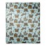 Kids Whimsical Folk Pattern in Blue 50x60 Coral Fleece Blanket