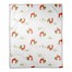 Rooster Pattern in Red and Green 50x60 Coral Fleece Blanket